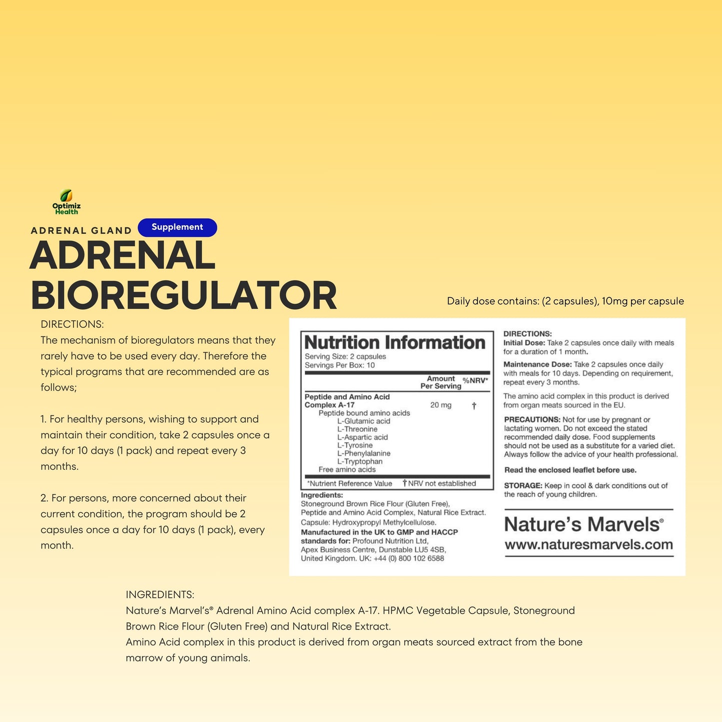 Adrenal Bioregulator (Nature’s Marvels™)