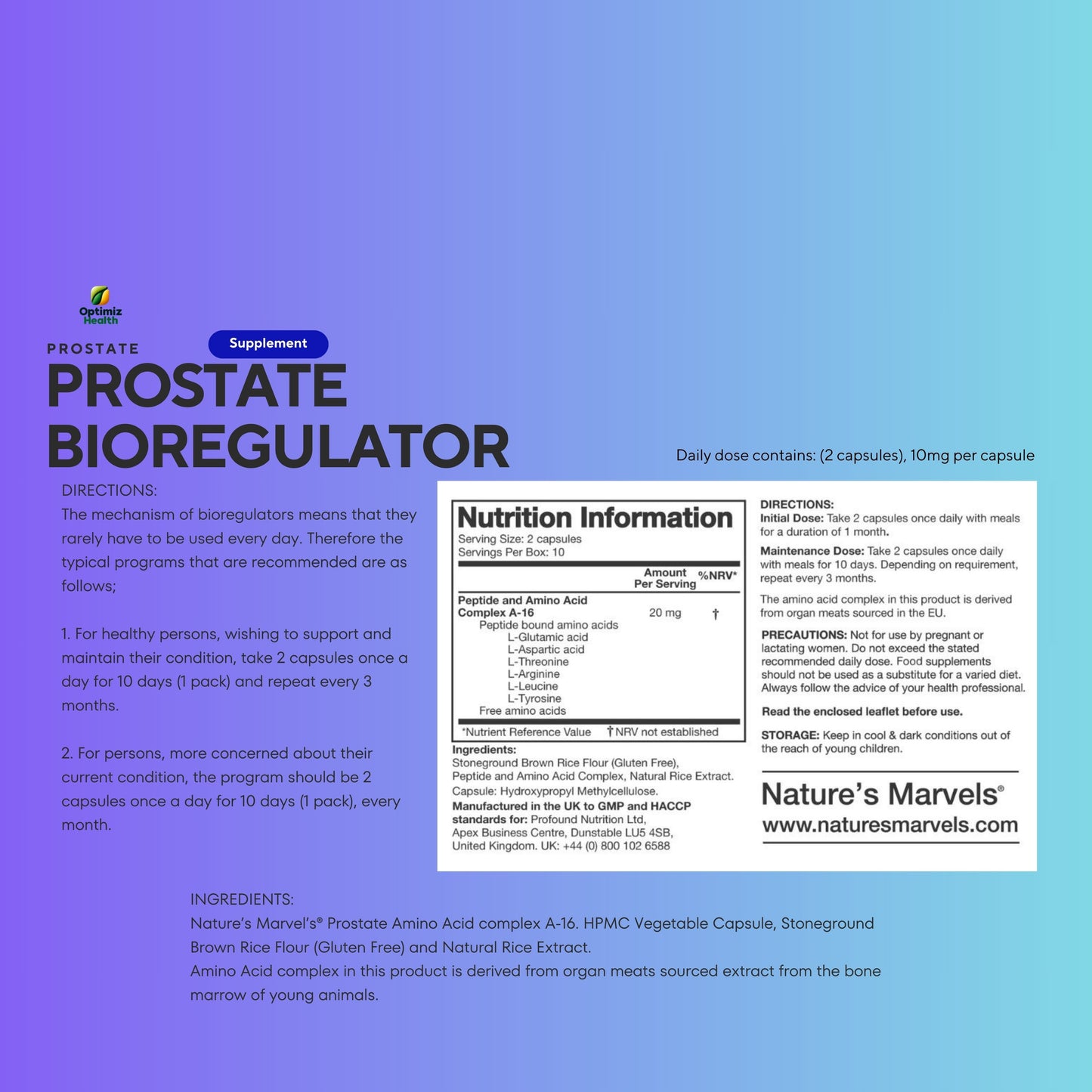 Prostate Bioregulator (Nature’s Marvels™)