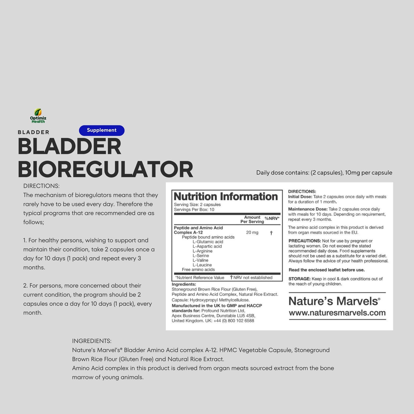 Bladder Bioregulator (Nature’s Marvels™)