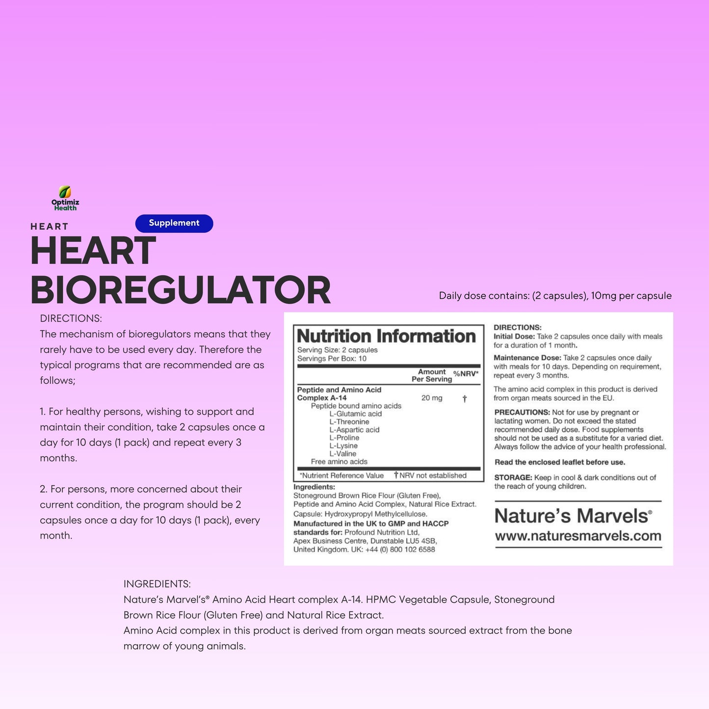Heart Bioregulator (Nature’s Marvels™)