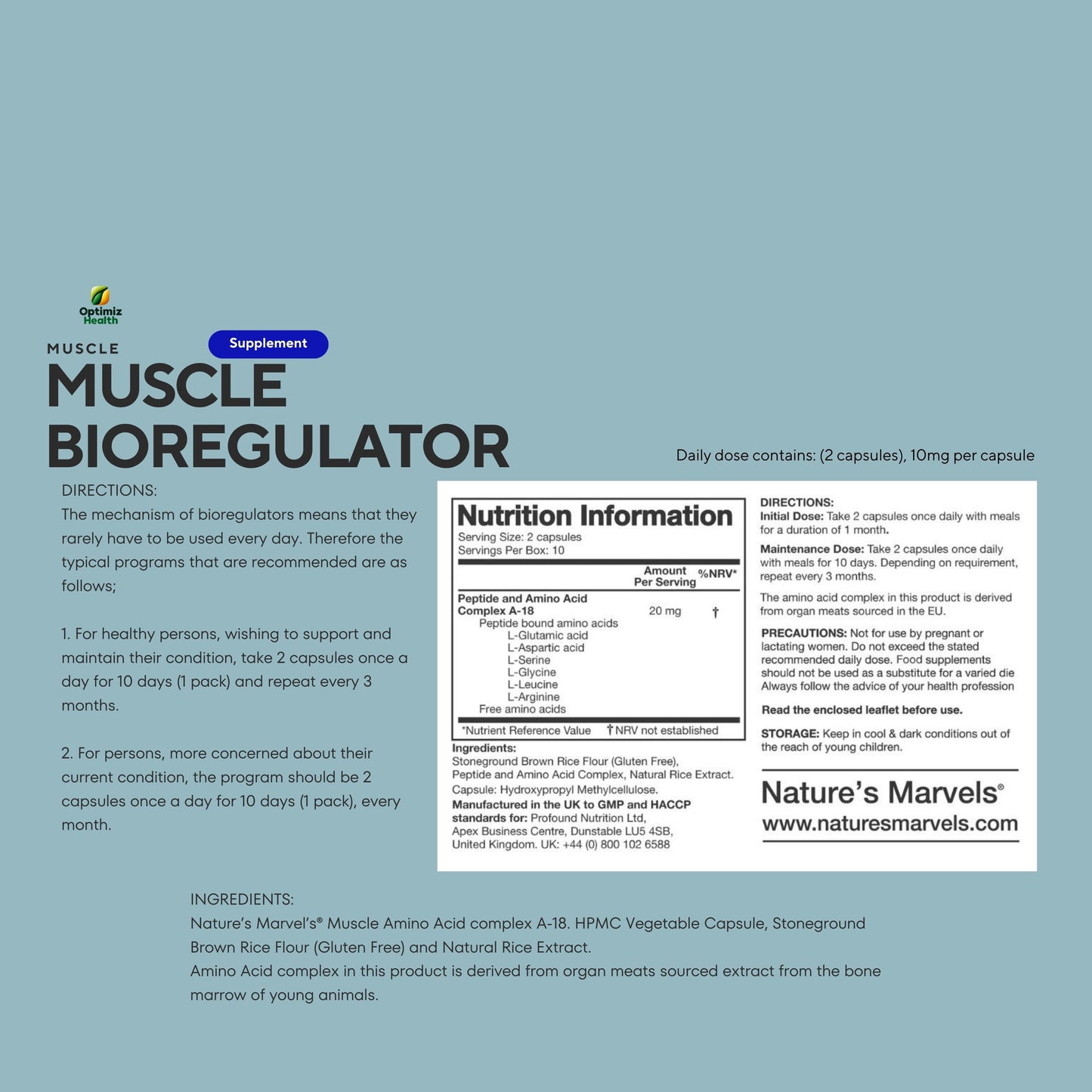 Muscle Bioregulator (Nature’s Marvels™)