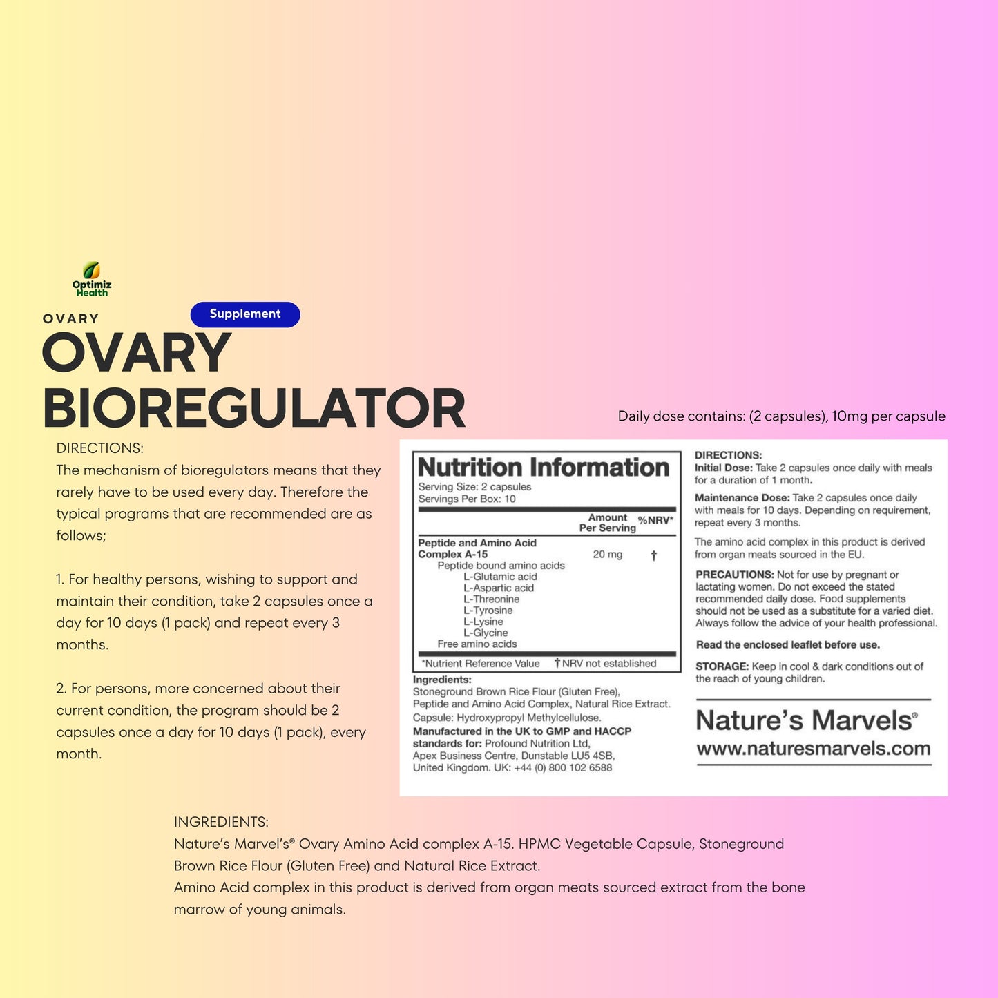 Ovary Bioregulator (Nature’s Marvels™)