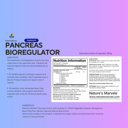 Pancreas Bioregulator (Nature’s Marvels™)