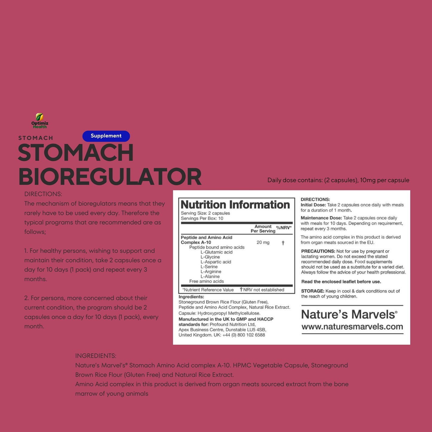 Stomach Bioregulator (Nature’s Marvels™)